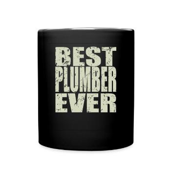 Best Plumber ever Plumber Gift - Full Colour Mug - black - Front