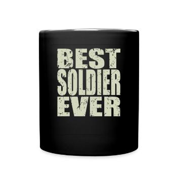 Best Soldier ever Soldier Gift - Full Colour Mug - black - Front