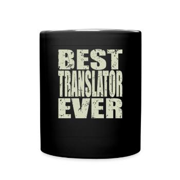Meilleur traducteur de tous les temps - Mug uni - noir - Devant
