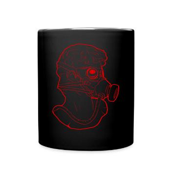 Zombiecore Aesthetic David Head Statue Soft Grun - Full Colour Mug - black - Front