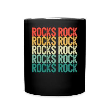 Funny Rock Hunting Geologist Rock Hunter - Full Colour Mug - black - Front