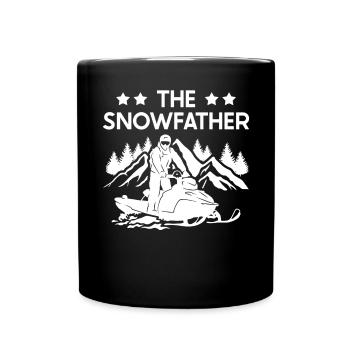 Snowmobile The Snowfather - Full Colour Mug - black - Front