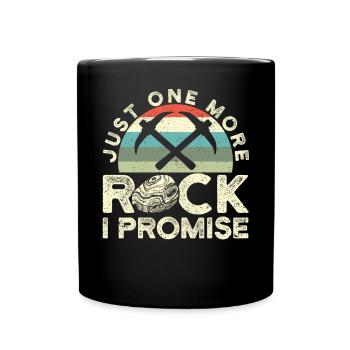 Drôle de chasse aux rochers Géologue Chasseur de roches - Mug uni - noir - Devant