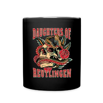 Reutlingen Power-Frau daughters of Reutlingen - Tasse einfarbig - Schwarz - Vorne