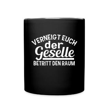 Ausbildung Bestanden Geselle Gesellenprüfung - Tasse einfarbig - Schwarz - Vorne