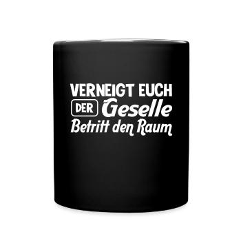 Ausbildung Bestanden Geselle Gesellenprüfung - Tasse einfarbig - Schwarz - Vorne