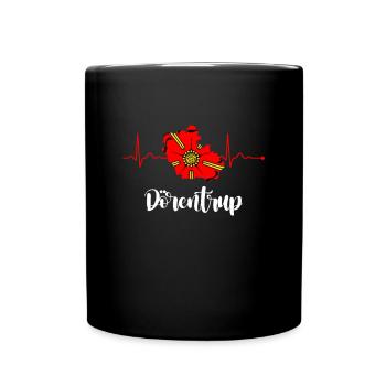 Lipperland Ostwestfalen Lippe Dörentrup - Tasse einfarbig - Schwarz - Vorne