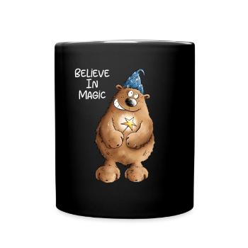 Croyez en Magic Wizard Bear I Magicien - Mug uni - noir - Devant