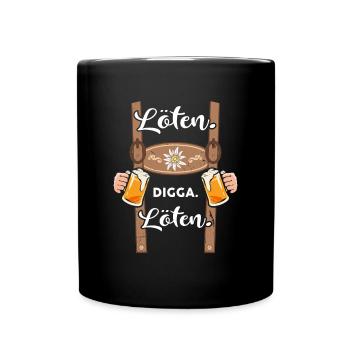 Soudure Digga Soudure Bière Lederhosen Costume Chemise - Mug uni - noir - Devant
