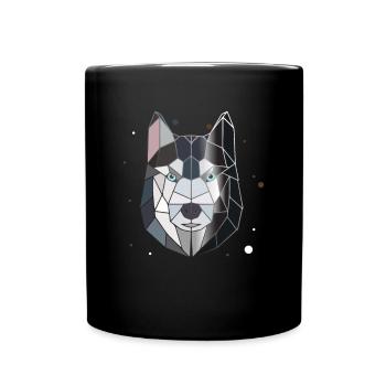 Polygone Husky - Mug uni - noir - Devant