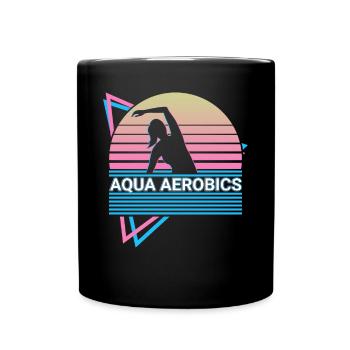 Aquagym Rétro - Mug uni - noir - Devant