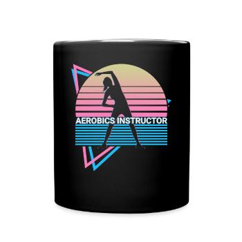 Instructeur d’aérobic Retro - Mug uni - noir - Devant