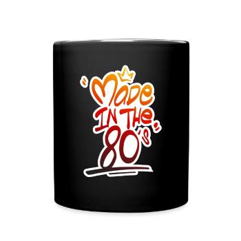 Made In The 80s - Tasse einfarbig - Schwarz - Vorne