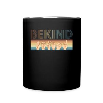 Être enfant sourd Sourd Cadeau de chemise - Mug uni - noir - Devant