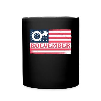 USA Flag America Flag Roevember Shirt - Full Colour Mug - black - Front