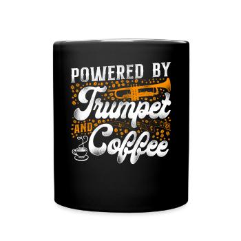 Trompettiste Café Vintage - Mug uni - noir - Devant