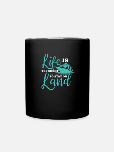 Kreuzfahrt - Tasse einfarbig - Schwarz