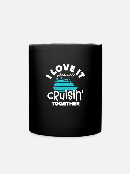Kreuzfahrt - Tasse einfarbig - Schwarz