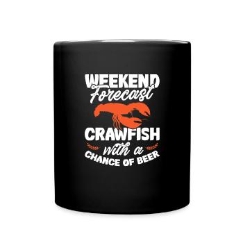 Écrevisse - Mug uni - noir - Devant