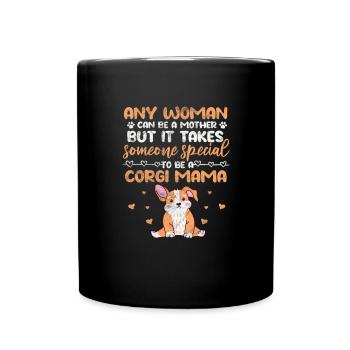 Welsh Corgi Dog Dog Dog Breed Gift - Full Colour Mug - black - Front