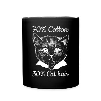 70% Coton 30% Poils de Chat I Propriétaire de Chat Lust - Mug uni - noir - Devant