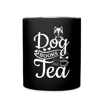 Propriétaires de chiens Amateurs de livres Lecture de livres Amateurs de chiens - Mug uni - noir - Devant