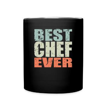 Best Chef ever Chef Gift - Full Colour Mug - black - Front