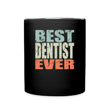 Meilleur dentiste jamais Dentiste Cadeau - Mug uni - noir - Devant