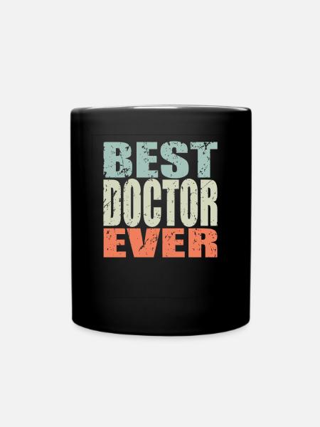 Best Arzt ever Arzt Geschenk - Tasse einfarbig - Schwarz