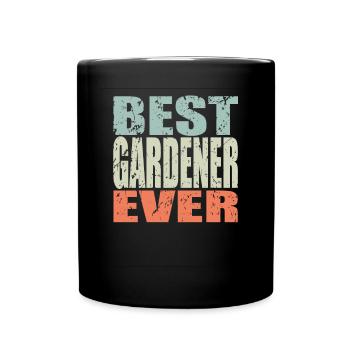 Meilleur jardinier jamais Gardener Gift - Mug uni - noir - Devant
