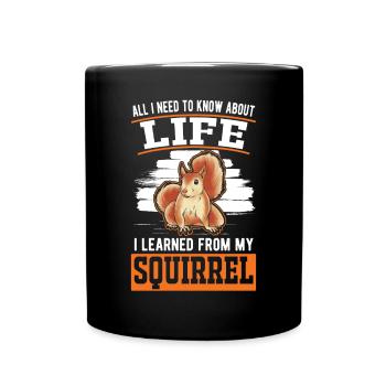 Cadeau Écureuil Gris Écureuil - Mug uni - noir - Devant
