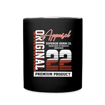 2022 Vintage Anniversaire Vintage Cadeau Rétro - Mug uni - noir - Devant