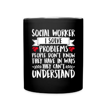 School Social Work Month Social - Tasse einfarbig - Schwarz - Vorne