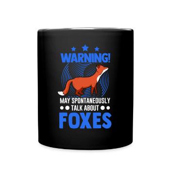 Avertissement Fox Gift Arctic Fox Redfucks - Mug uni - noir - Devant