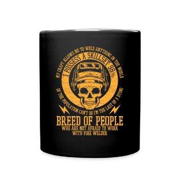Schweißer Schweißen Metallarbeiter Geschenk - Tasse einfarbig - Schwarz - Vorne