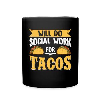 School Social Work Month Will Do - Full Colour Mug - black - Front