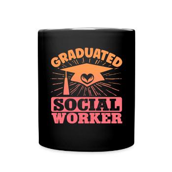 School Social Work Month - Full Colour Mug - black - Front