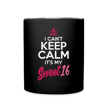 Fille du 16e anniversaire - Mug uni - noir - Devant