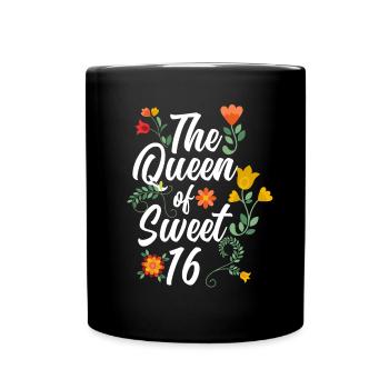 Fille du 16e anniversaire - Mug uni - noir - Devant