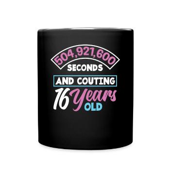 Fille du 16e anniversaire - Mug uni - noir - Devant