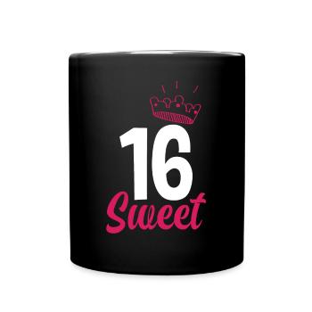 Fille du 16e anniversaire - Mug uni - noir - Devant