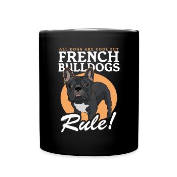 Français Bulldog | Français Cadeau Bulldog - Mug uni - noir - Devant
