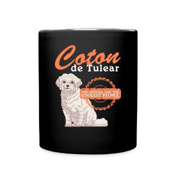 Coton de Tuléar Chiens | Cadeau de propriétaire de chien - Mug uni - noir - Devant