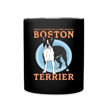 Boston Terrier Dad | Hunde Hundebesitzer Geschenk - Tasse einfarbig - Schwarz - Vorne