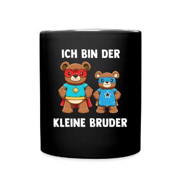 Super Bären Kleiner Bruder - Ich bin der kleine - Tasse einfarbig - Schwarz - Vorne