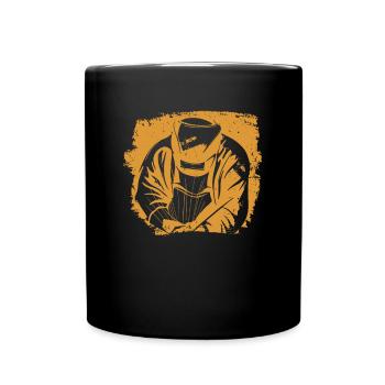 Schweißer Schweißen Handwerker Metallbauer - Tasse einfarbig - Schwarz - Vorne