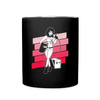 Schweißer Frau Schweißen Handwerker Metallbauer - Tasse einfarbig - Schwarz - Vorne