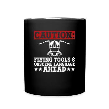 Schweißer Schweißen Handwerker Metallbauer - Tasse einfarbig - Schwarz - Vorne