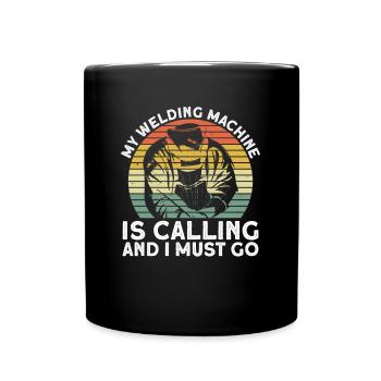 Schweißer Schweißen Handwerker Metallbauer - Tasse einfarbig - Schwarz - Vorne
