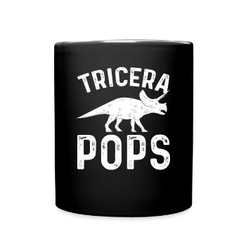 Triceratops Knallt - Tasse einfarbig - Schwarz - Vorne